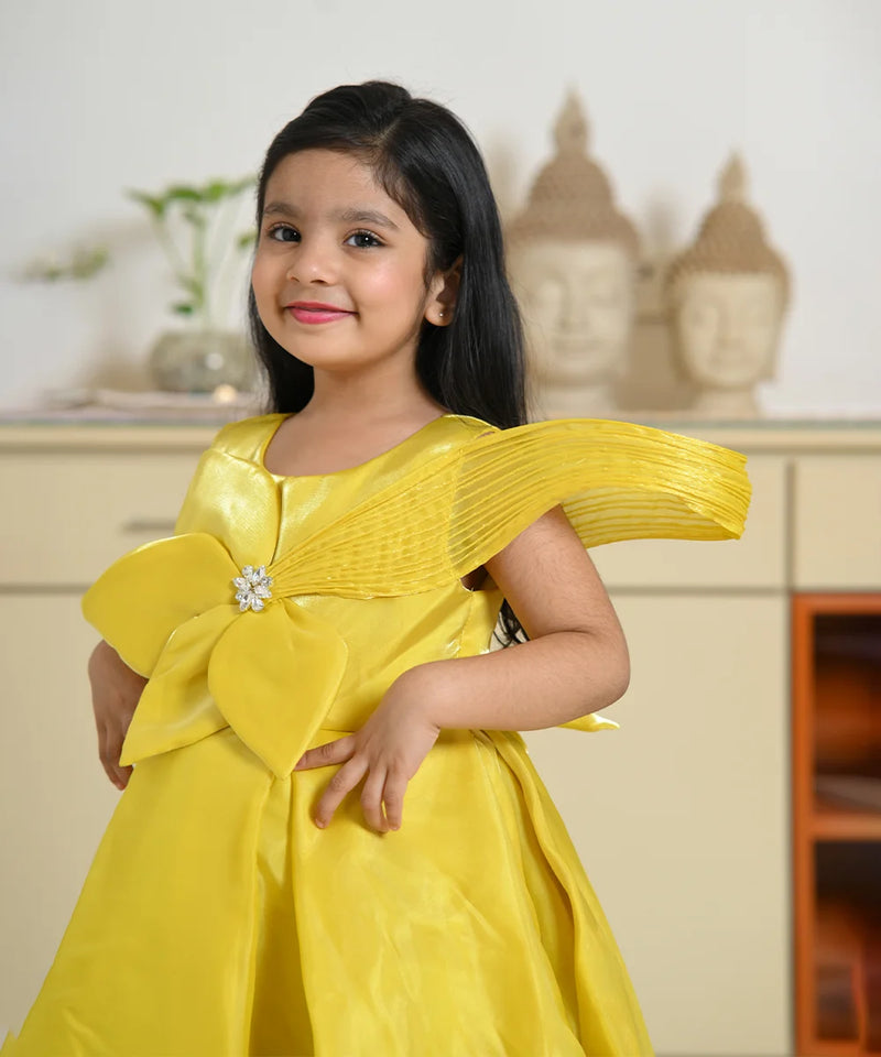 Modern sleeveless birthday frock for girls, party wear kids dress Jaipur