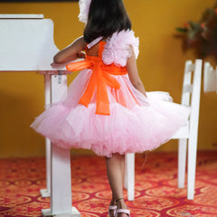 Fluffy net birthday frock for girls, top-rated kidswear shop Jaipur