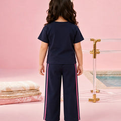 Devils N Angels Navy Blue Sweet Sundae Co-ord Set for Girls 1–4 Years Jaipur