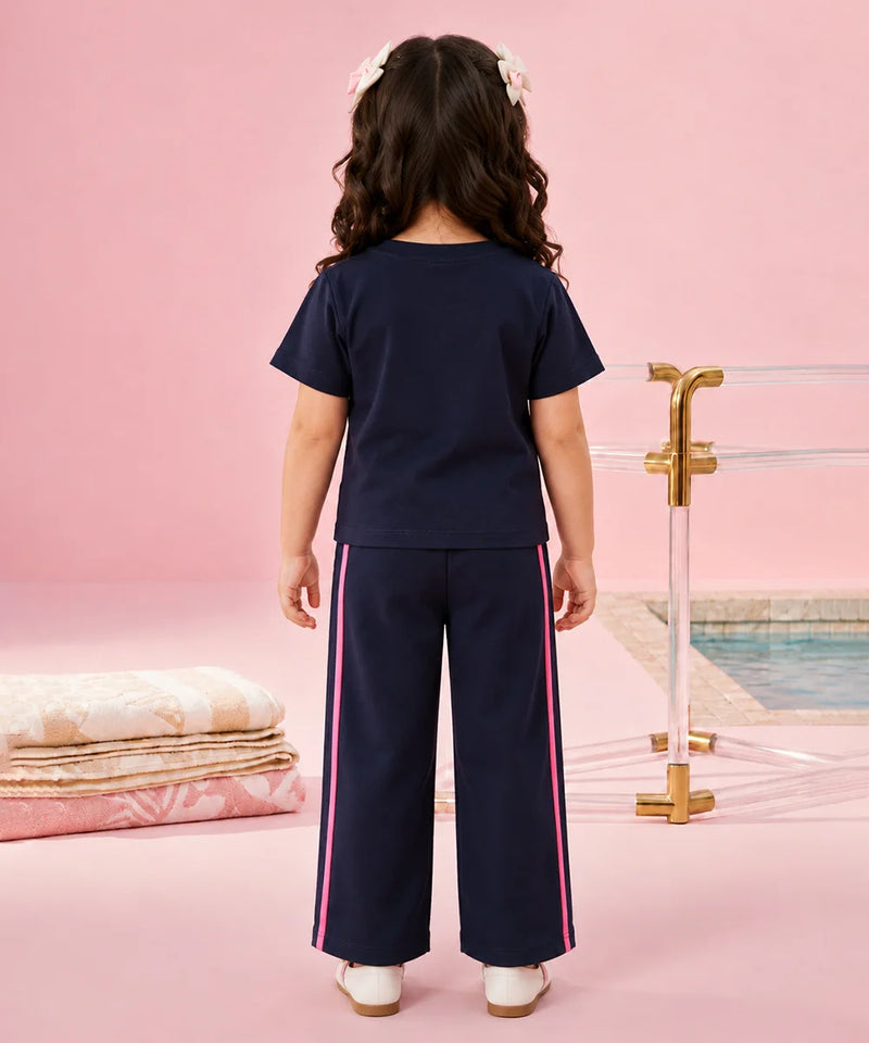 Devils N Angels Navy Blue Sweet Sundae Co-ord Set for Girls 1–4 Years Jaipur