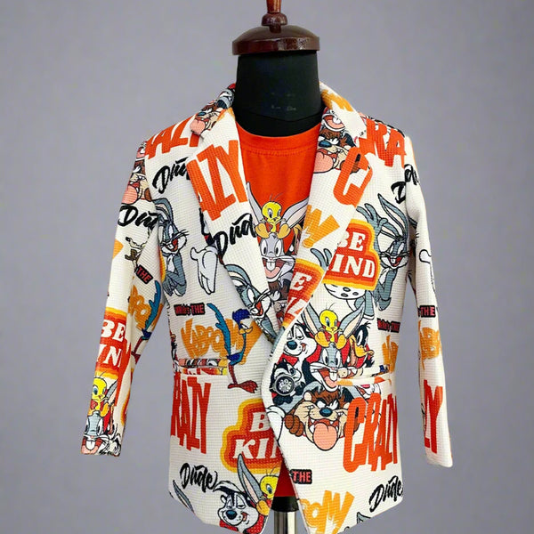 Multi Colored Pop-Up Style Party Wear Blazer