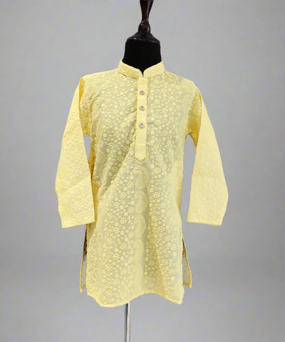 Partywear cotton kurta-pyjama for boys, full sleeves, Jaipur boutique