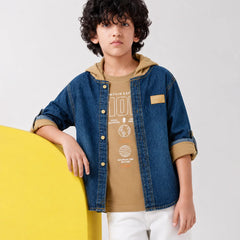 Boys Blue Hoodie Shirt