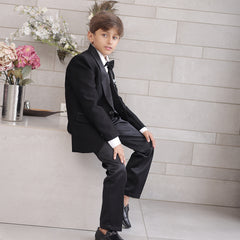 Black tuxedo suit set for boys aged 0 to 16 years Jaipur