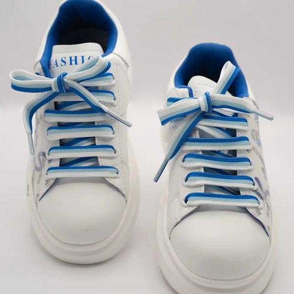 Boys' and girls' trendy blue cartoon sneakers featuring playful graphics and cushioned sole, Jaipur

