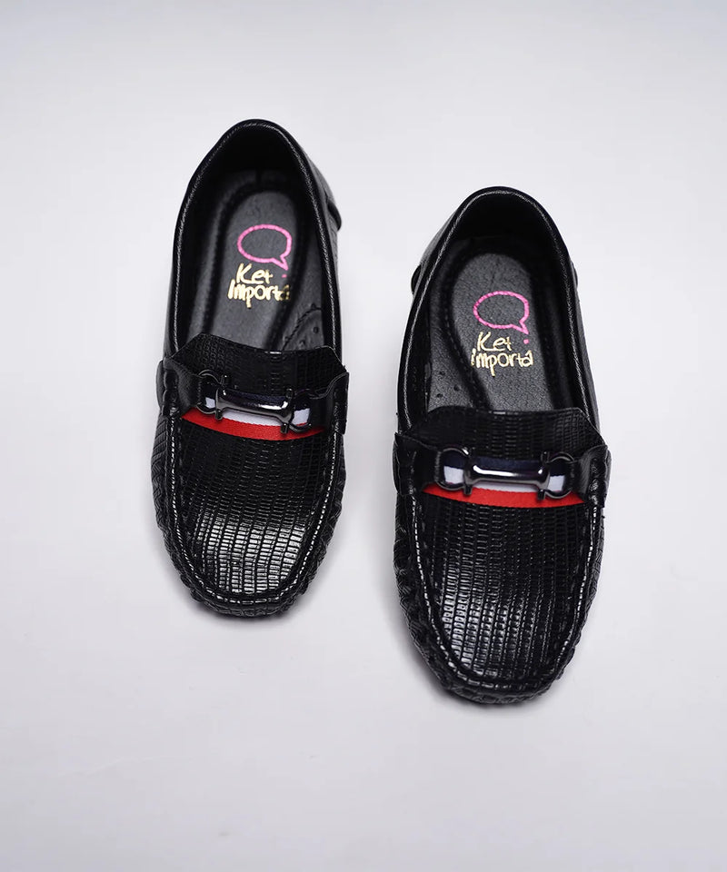 Black loafers for boys 