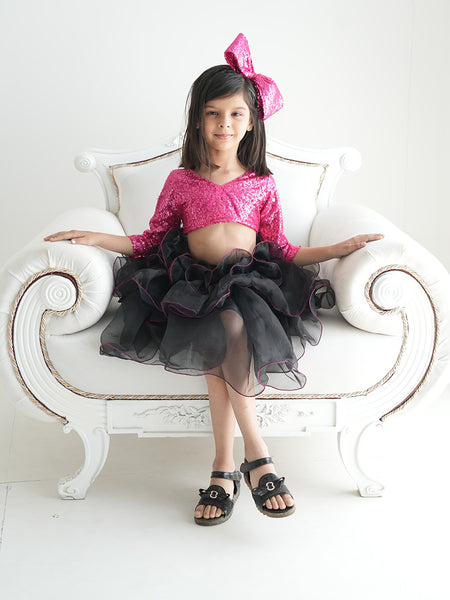 designer skirt & top set for girls 