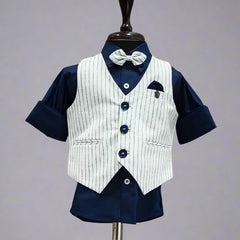 Linen Waist Coat Set Party Wear Set For Boys