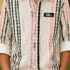 White Striped Shirt