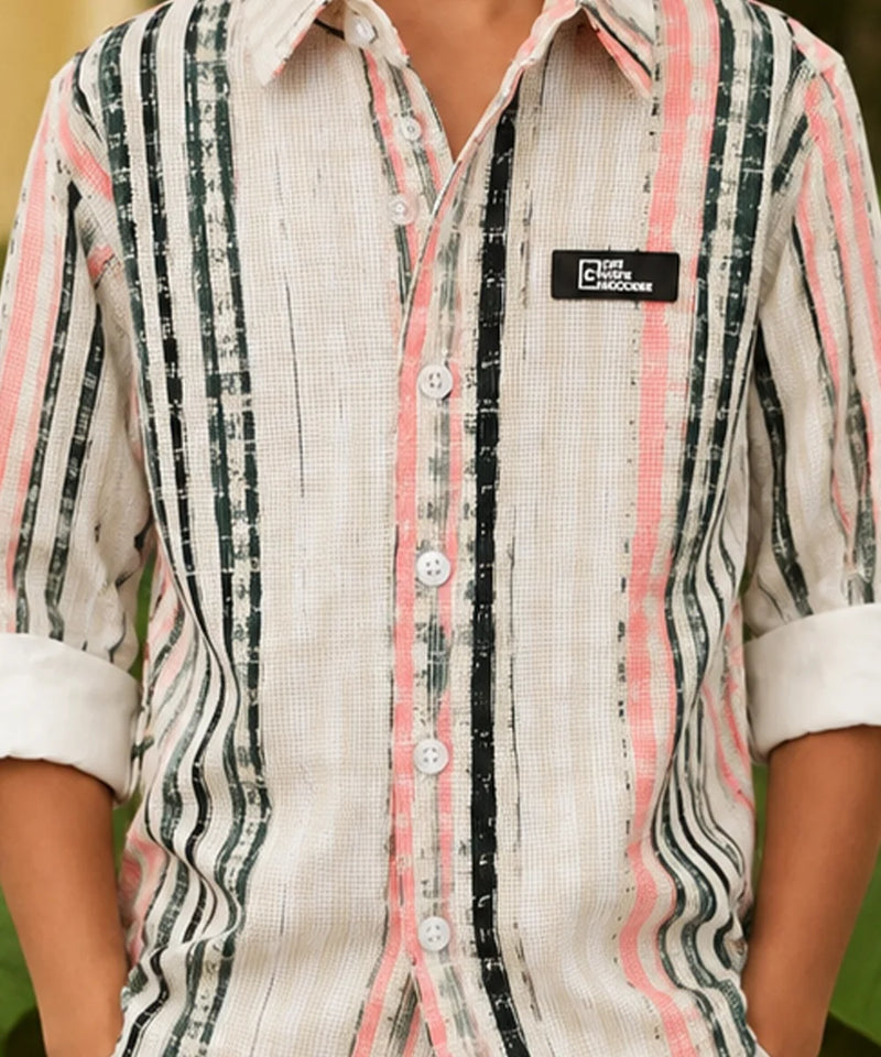 White Striped Shirt