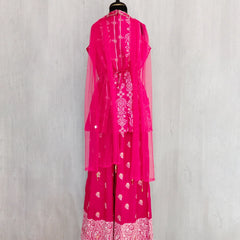 Fuchsia Pink Sharara Set for Girls – Jaipur Kidswear