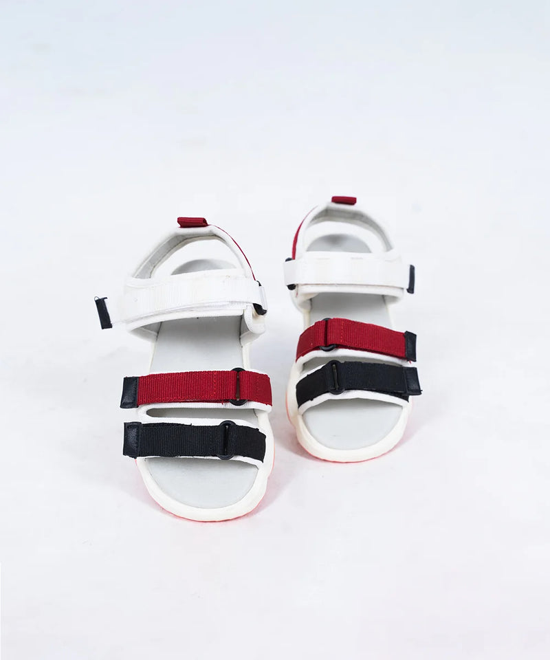Kids' multicolor open-toe sandals for girls featuring cushioned footbed and bold straps, Jaipur