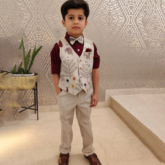 Party Wear Waist Coat Set For Boys Jaipur