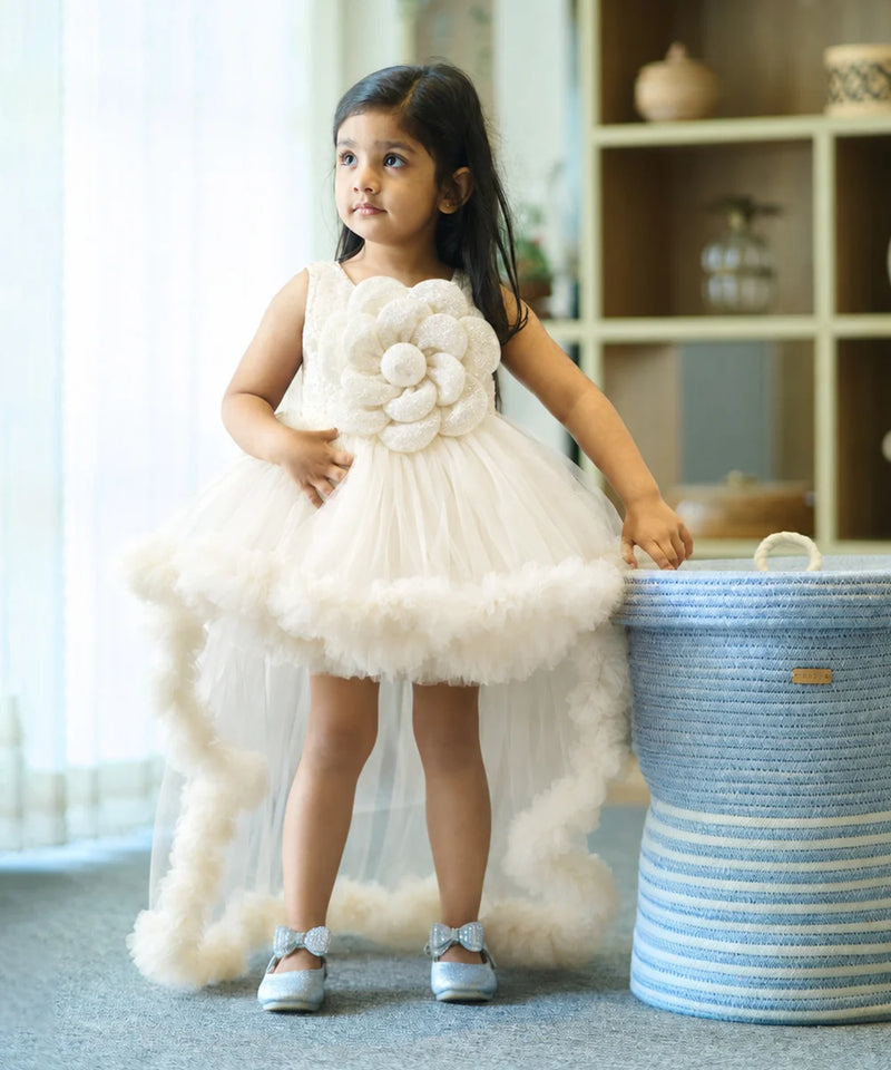 Devils N Angels White Fairy Tail High Low FrockJaipur